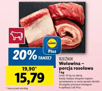 Lidl Wołowina - porcja rosołowa 1 kg oferta