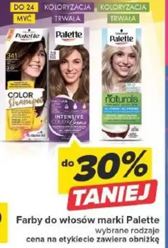 Carrefour Farby do włosów marki Palette oferta
