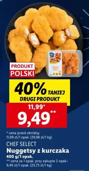 Lidl Nuggetsy z kurczaka 400 g/1 opak. oferta