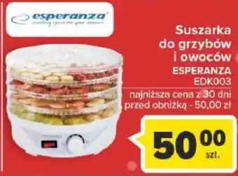 Carrefour Suszarka do grzybów i owoców ESPERANZA oferta