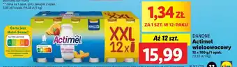 Lidl Actimel wieloowocowy 12 x 100 g/1 opak. oferta