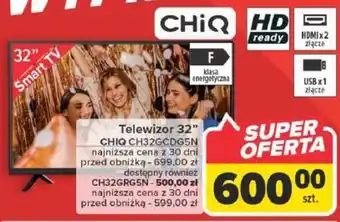 Carrefour Telewizor 32" CHIQ oferta