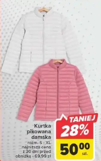 Carrefour Kurtka pikowana damska oferta