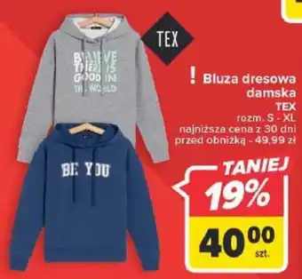 Carrefour Bluza dresowa damska TEX oferta
