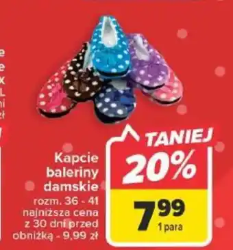 Kapcie baleriny damskie