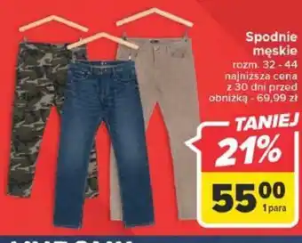 Carrefour Spodnie męskie oferta