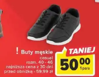 Carrefour Buty męskie oferta