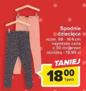 Carrefour Spodnie dziecięce oferta