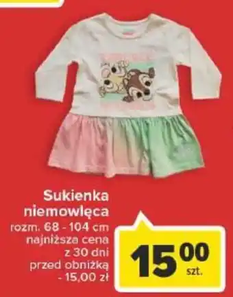 Carrefour Sukienka niemowlęca oferta