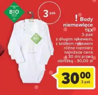 Carrefour Body niemowlęce TEX oferta