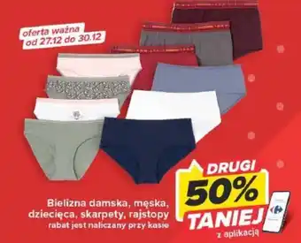 Carrefour Bielizna damska męska dziecięca skarpety rajstopy oferta