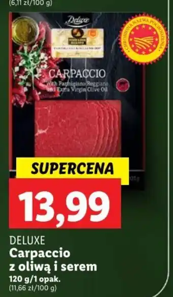 Lidl Carpaccio z oliwą i serem 120 g/1 opak. oferta