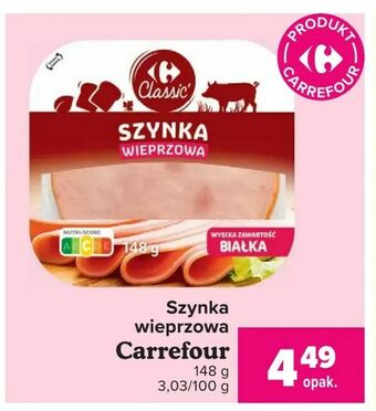 Carrefour Szynka wieprzowa oferta
