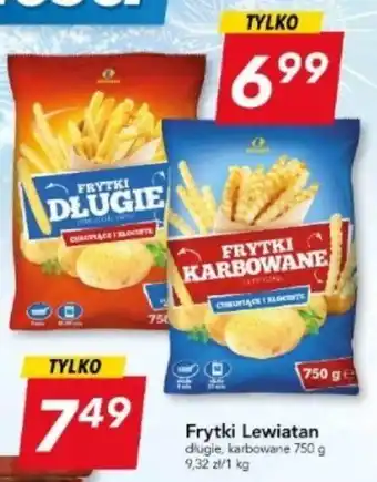Lewiatan Frytki Lewiatan długie, karbowane 750 g oferta