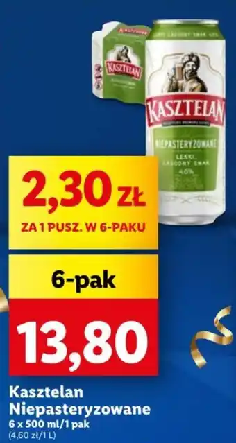 Lidl Kasztelan Niepasteryzowane 6 x 500 ml oferta