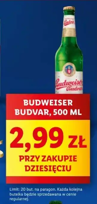 Lidl BUDWEISER BUDVAR, 500 ML oferta
