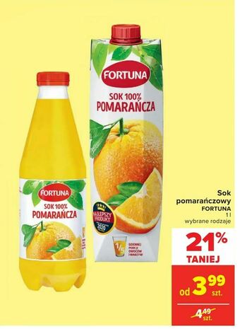 Carrefour Sok pomarańczowy oferta