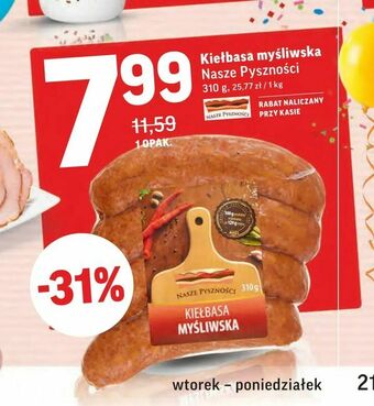 Intermarche Kiełbasa myśliwska oferta