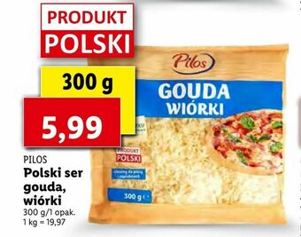 Lidl Polski ser gouda, wiórki oferta