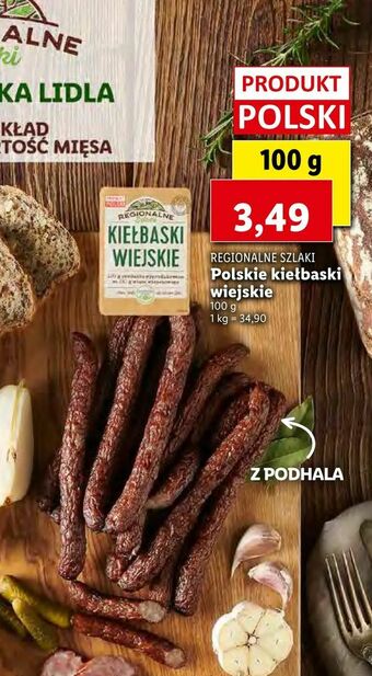 Lidl Polskie kiełbaski wiejskie oferta