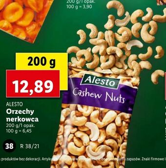 Lidl Orzechy nerkowca oferta