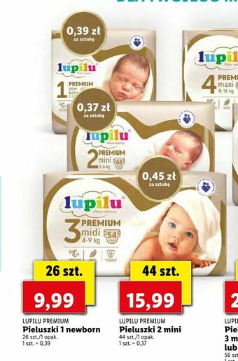 Lidl Pieluszki 1 newborn oferta