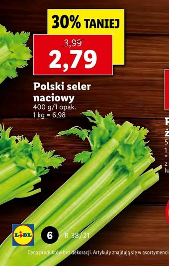 Lidl Polski seler naciowy oferta