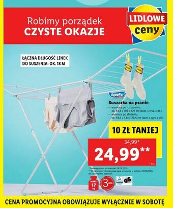 Lidl Suszarka na pranie oferta