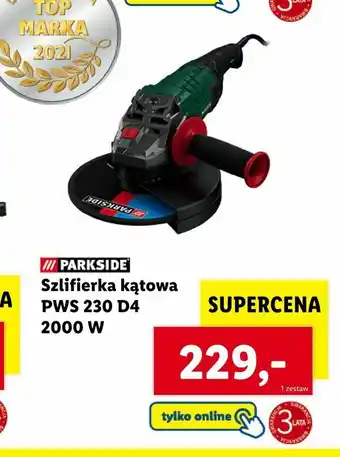 Lidl Szlifierka kątowa PWS 230 D4 2000 W oferta