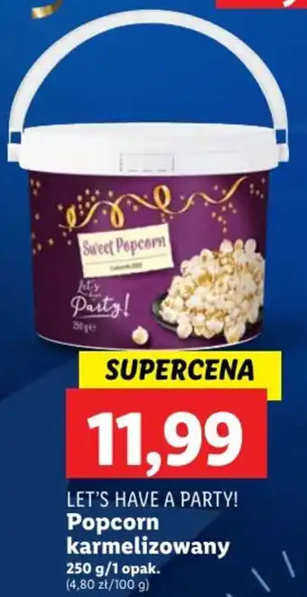 Lidl Popcorn karmelizowany 250 g/1 opak. oferta