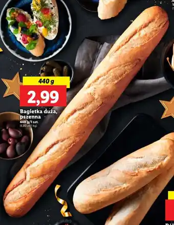 Lidl Bagietka duża, pszenna 440 g/1 szt. oferta
