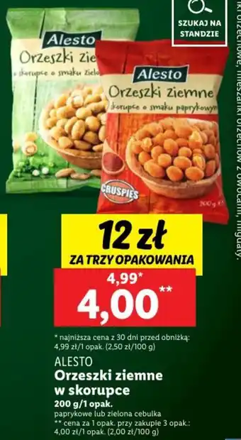 Lidl Orzeszki ziemne w skorupce 200 g/1 opak. oferta