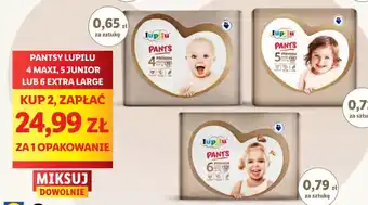 Lidl PANTSY LUPILU 4 MAXI, 5 JUNIOR LUB 6 EXTRA LARGE oferta