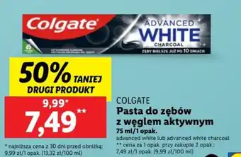 Lidl Pasta do zębów z węglem aktywnym 75 ml/1 opak. oferta