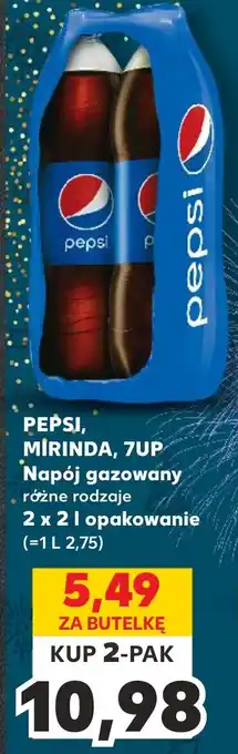 Kaufland PEPSI, MIRINDA, 7UP Napój gazowany 2 x 2 l oferta