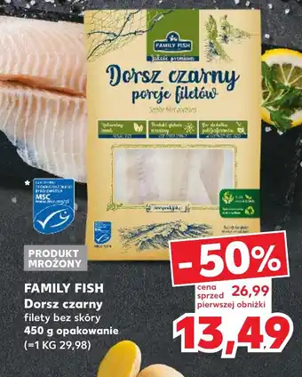 Kaufland FAMILY FISH Dorsz czarny 450 g oferta