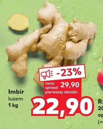 Kaufland Imbir luzem 1 kg oferta