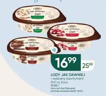 Chata Polska LODY JAK DAWNIEJ Koral 900 ml oferta