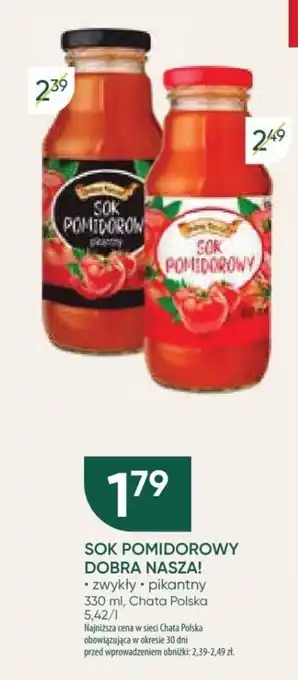 Chata Polska SOK POMIDOROWY DOBRA NASZA! 330 ml oferta