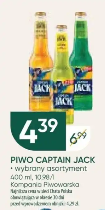 Chata Polska PIWO CAPTAIN JACK 400 ml oferta