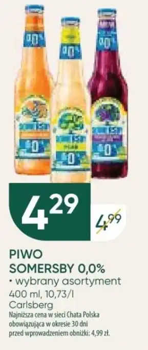 Chata Polska PIWO SOMERSBY 0,0% 400 ml oferta