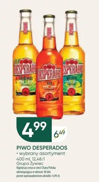 Chata Polska PIWO DESPERADOS 400 ml oferta