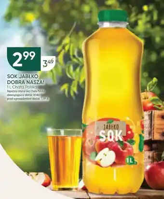 Chata Polska SOK JABŁKO DOBRA NASZA! 1 l oferta