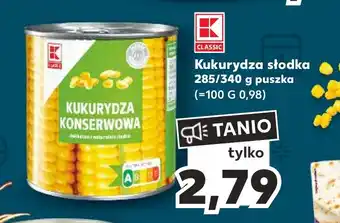 Kaufland Kukurydza słodka 285/340 g oferta