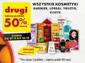 Biedronka WSZYSTKIE KOSMETYKI GARNIER, LOREAL, FRUCTIS, ELSEVE oferta