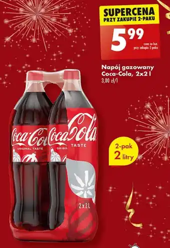 Biedronka Napój gazowany Coca-Cola, 2 x 2 l oferta