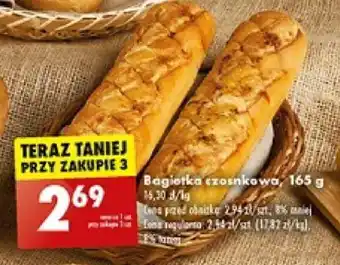 Biedronka Bagietka czosnkowa 165 g oferta