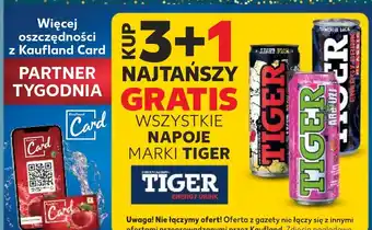 Kaufland Wszystkie napoje marki tiger oferta