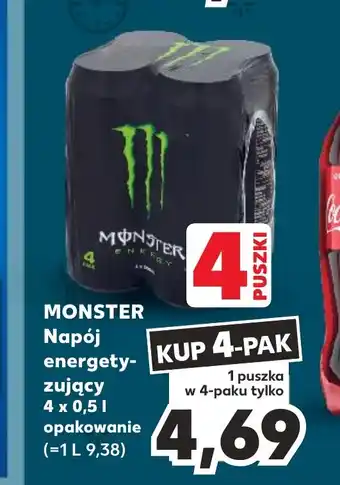 Kaufland MONSTER Napój energetyzujący 4 x 0,5l oferta