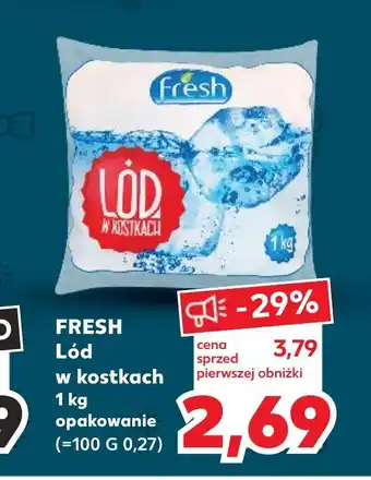 Kaufland FRESH Lód sprzed w kostkach 1kg oferta